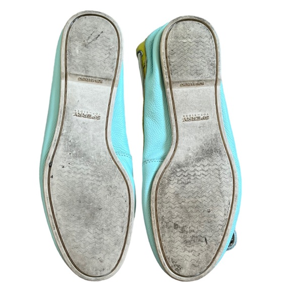 Sperry White, Blue & Yellow Boat Shoes | Women’s 7M - Picture 4 of 4